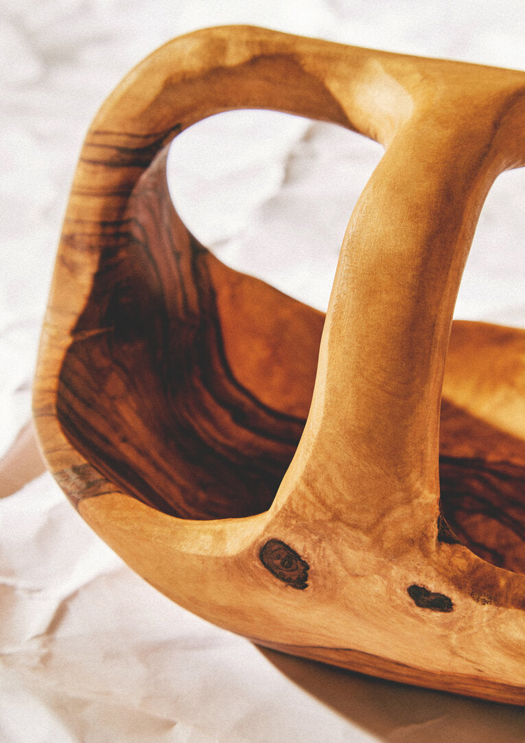 Rhythm Olive Wood Fruit Bowl