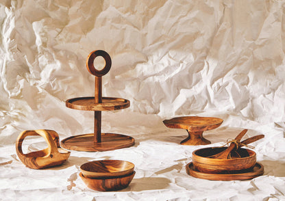 Rhythm Olive Wood Fruit Bowl