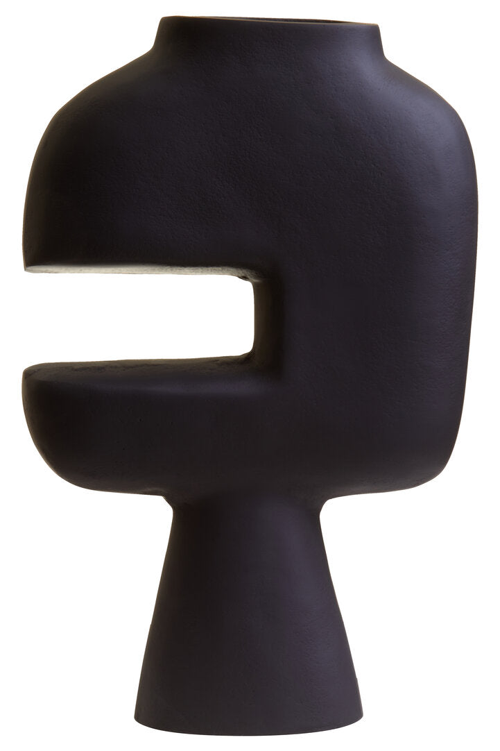 Forma Abstract Large Black Vase
