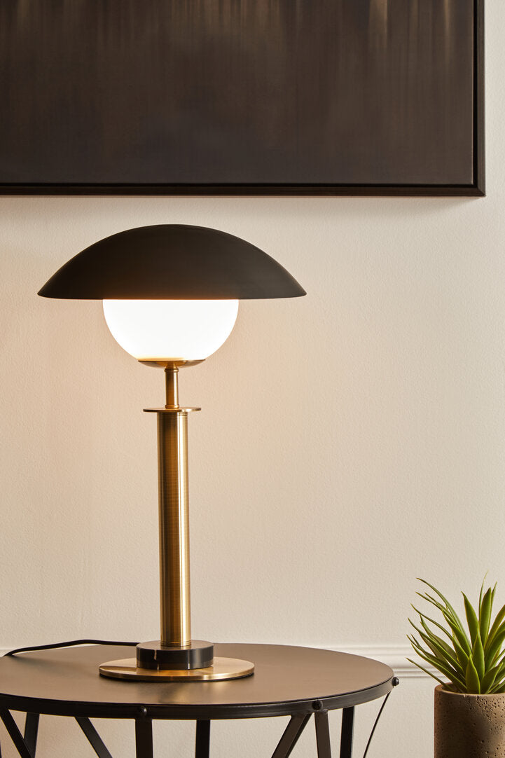 Imperia Gold Finish Metal Table Lamp