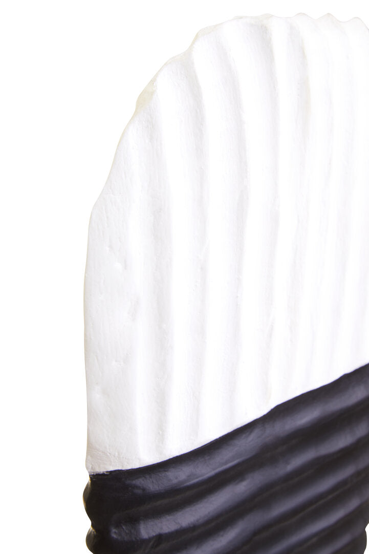 Vanguard Black and White Mango Wood Oblong Sculpture