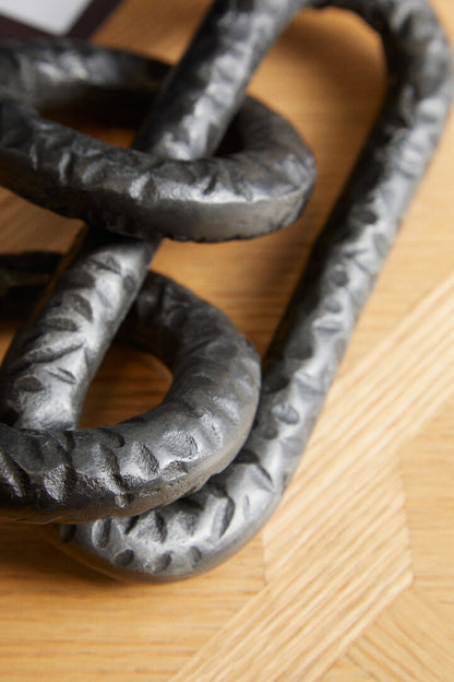 Link Grey Chain Sculpture