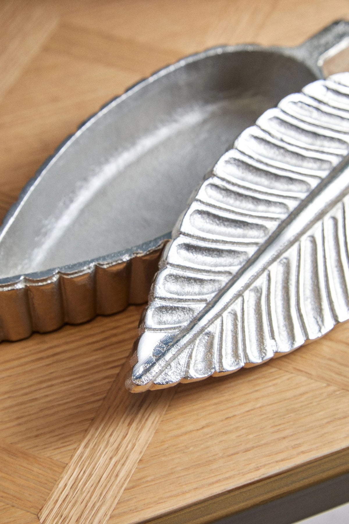 Link Silver Finish Plume Box