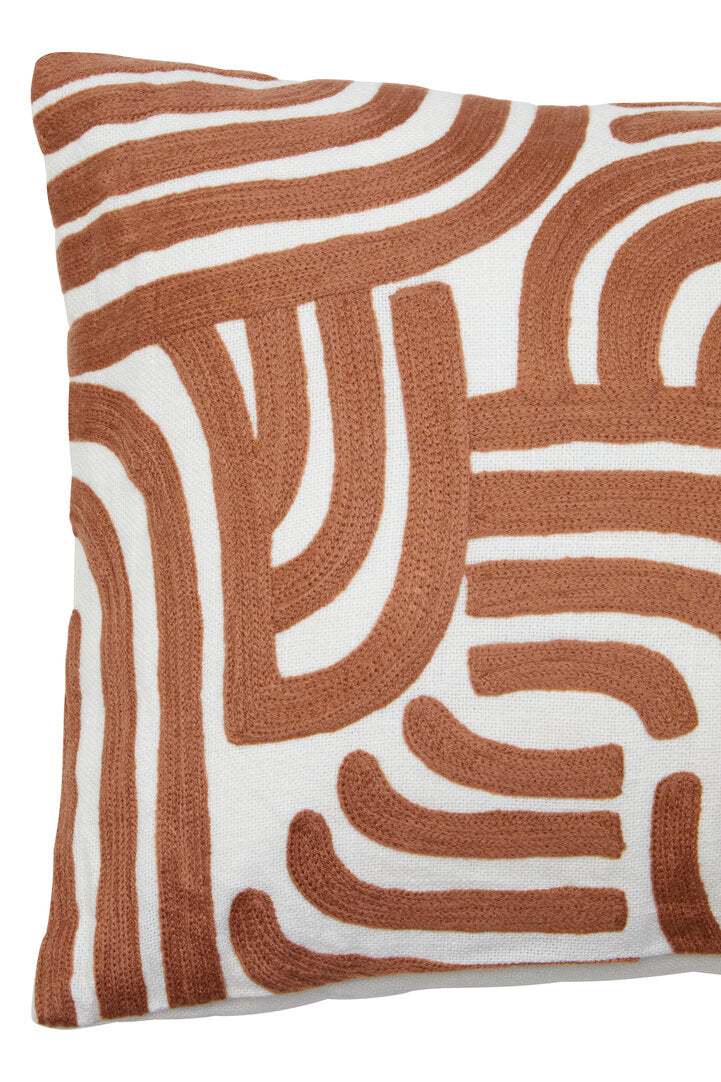 Zola Natural and Terracotta Cushion