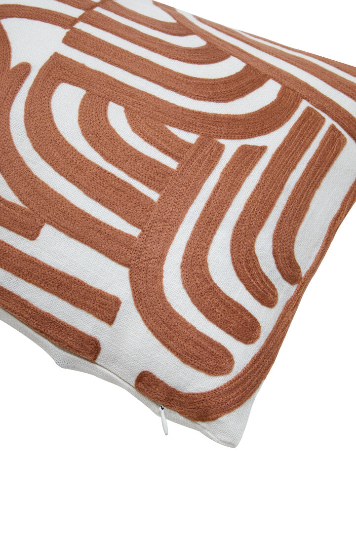 Zola Natural and Terracotta Cushion