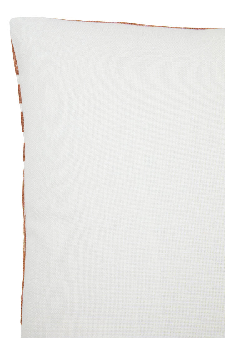 Zola Natural And Terracotta Square Cushion