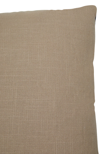 Zola Black and Natural Square Cushion