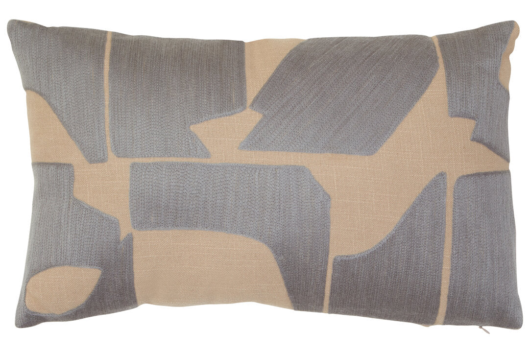 Zola Natural And Grey Cushion