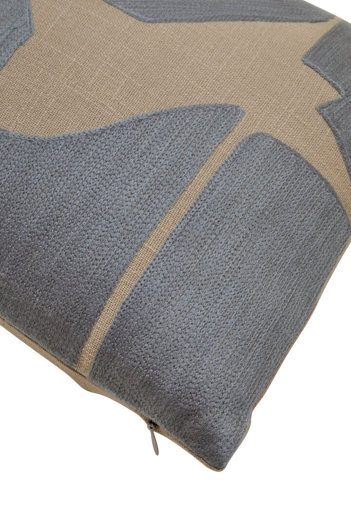 Zola Natural And Grey Cushion