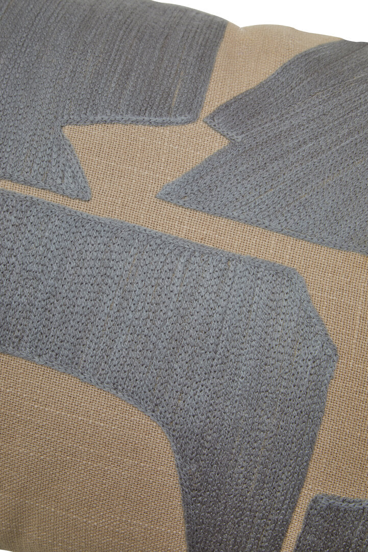 Zola Natural And Grey Cushion