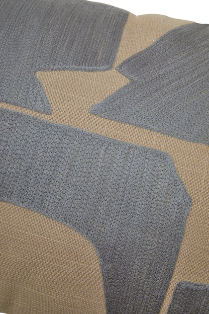 Zola Natural And Grey Cushion