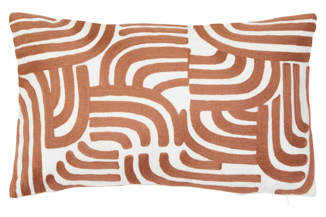 Zola Natural and Terracotta Cushion