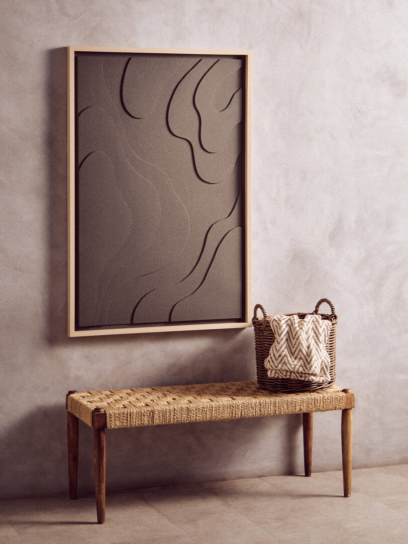 Sierra Beige and Grey Woven Throw