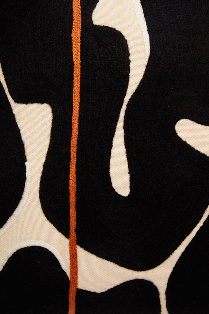 Zola Black And Beige Cushion