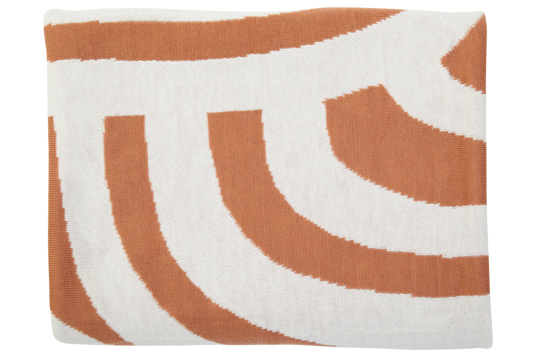 Zola Natural And Terracotta Throw