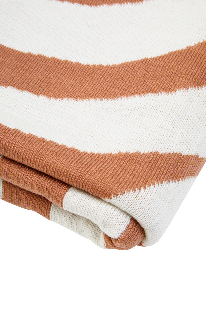 Zola Natural And Terracotta Throw