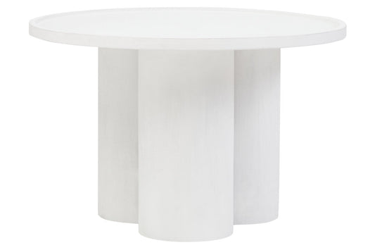 Waltz Whitewash Mango Wood Column Detail Coffee Table