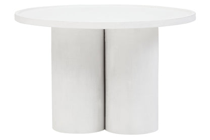 Waltz Whitewash Mango Wood Column Detail Coffee Table