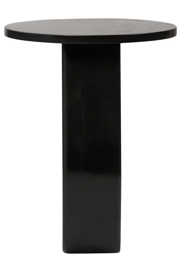 Waltz Black Finish Mango Wood Accent Table