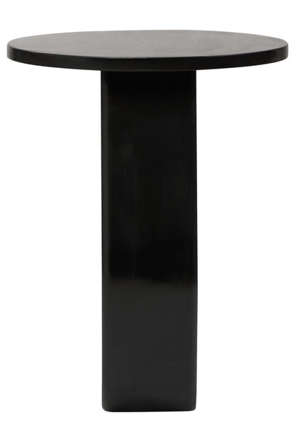 Waltz Black Finish Mango Wood Accent Table