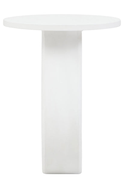 Waltz Whitewash Mango Wood Accent Table