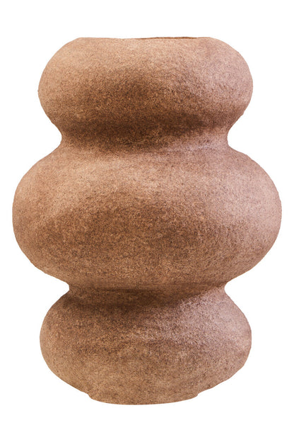 Vessel Cotton Mache And Coco Shell Bubble Vase
