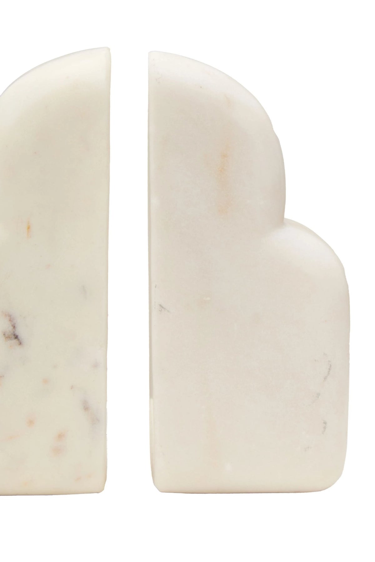 Alabren White Marble Set of Two Bookends