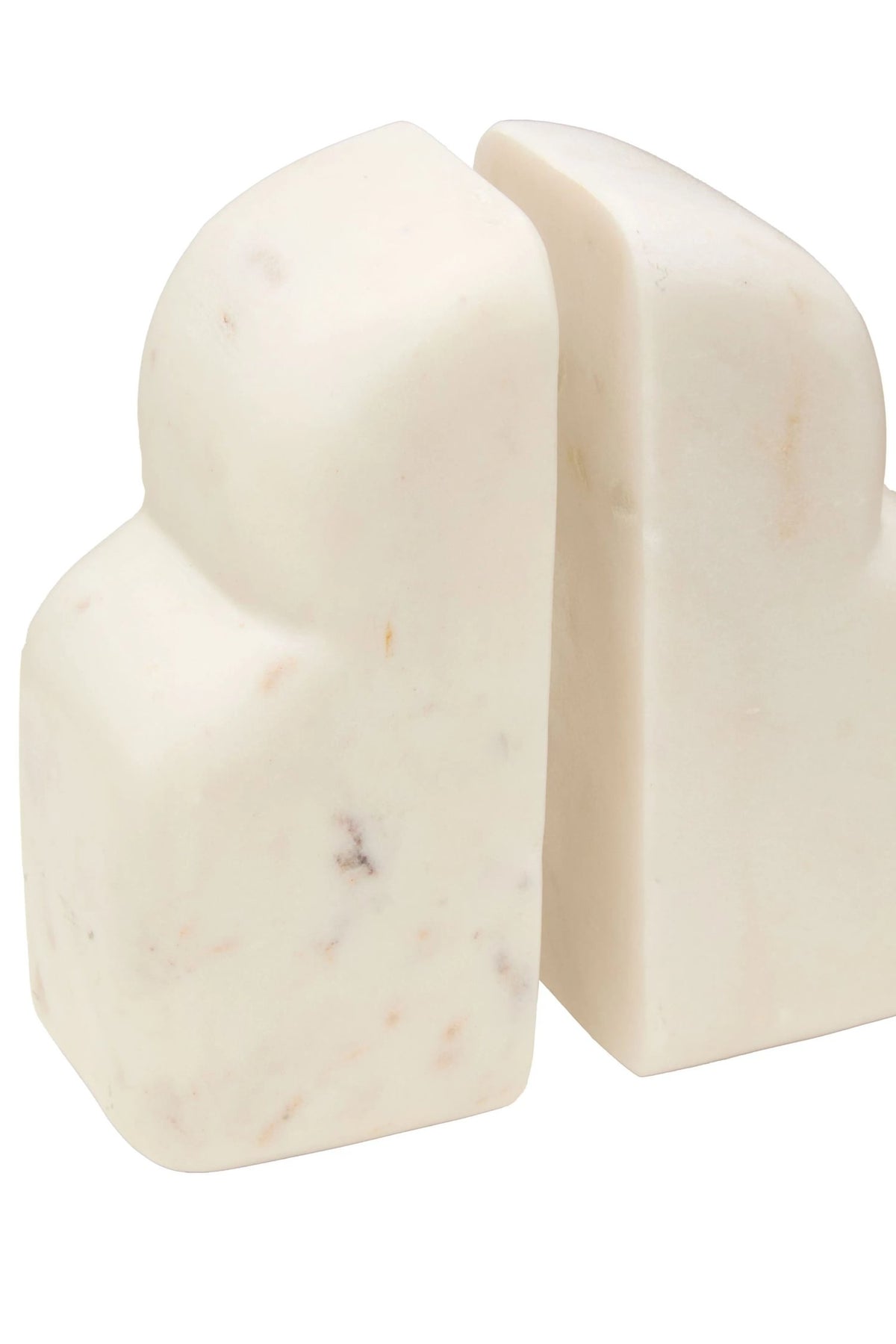 Alabren White Marble Set of Two Bookends