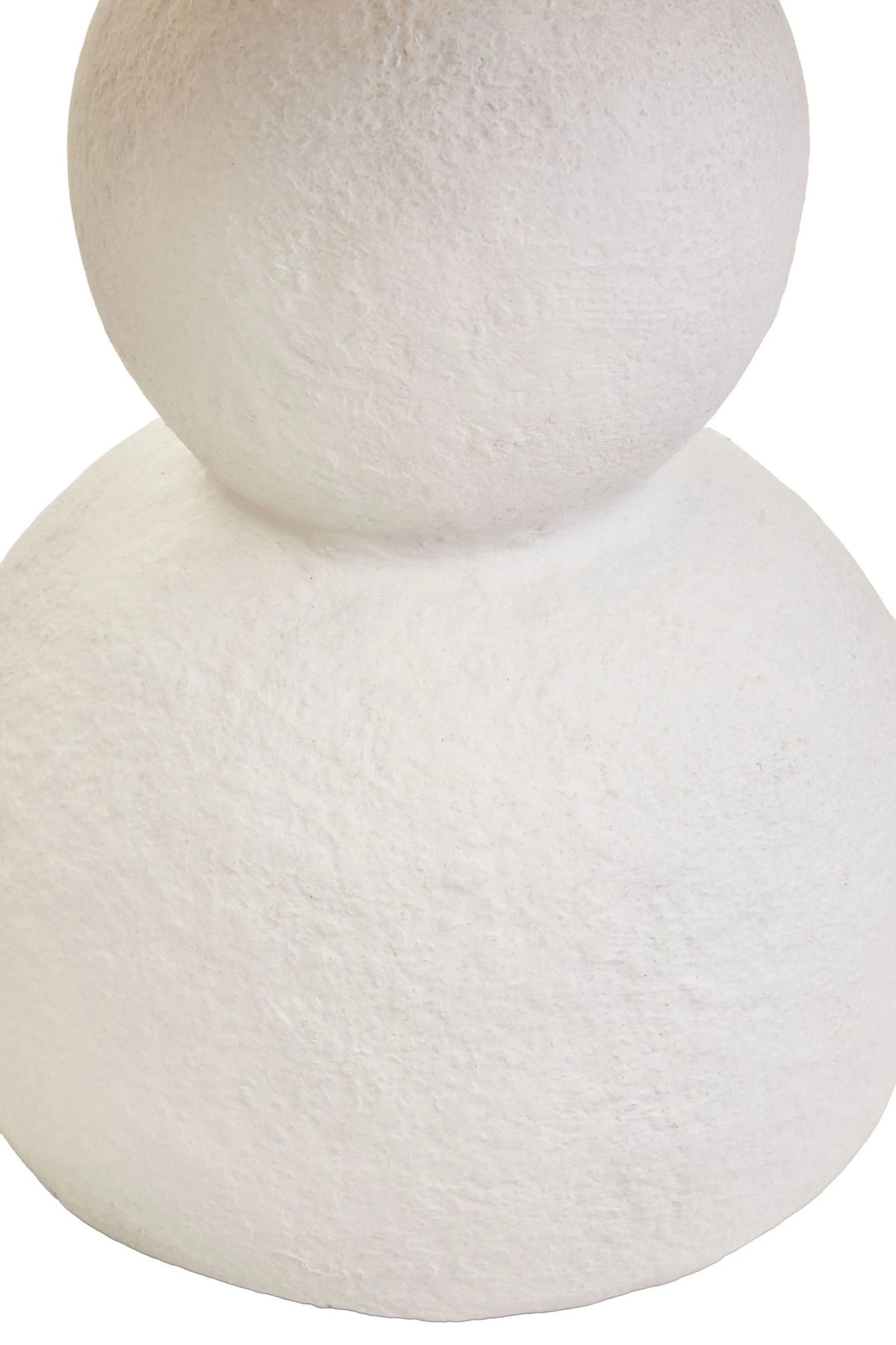 Vellum White Papier Mache Table Lamp