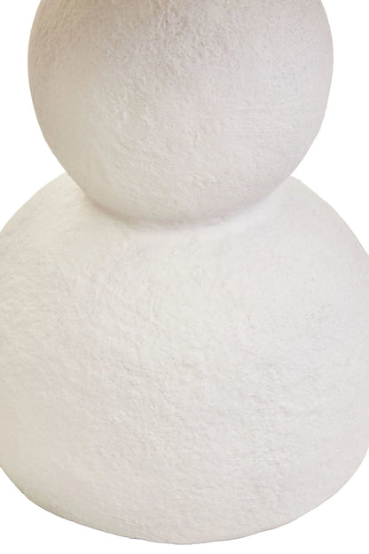Vellum White Papier Mache Table Lamp