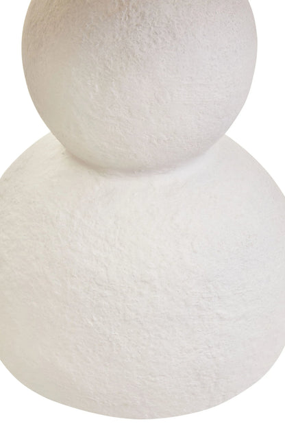 Vellum White Papier Mache Table Lamp