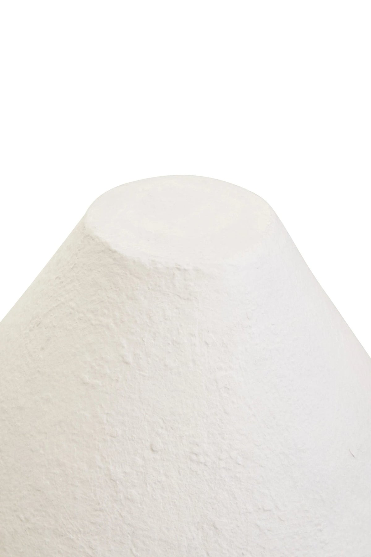 Vellum White Papier Mache Table Lamp