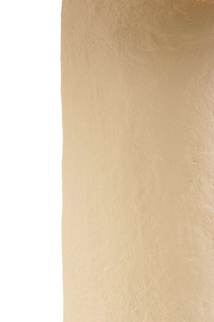 Vellum Natural Papier Mache Table Lamp With Natural Raffia Shade