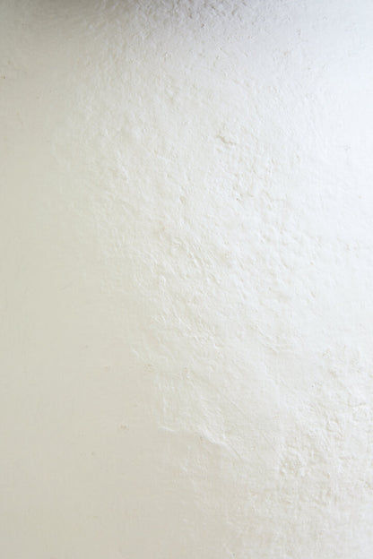 Vellum White Papier Mache Table Lamp With Black Raffia Shade