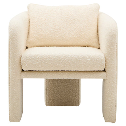 Nimbus Ivory Boucle Curved Armchair