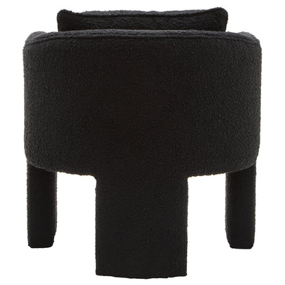 Nimbus Black Boucle Curved Armchair