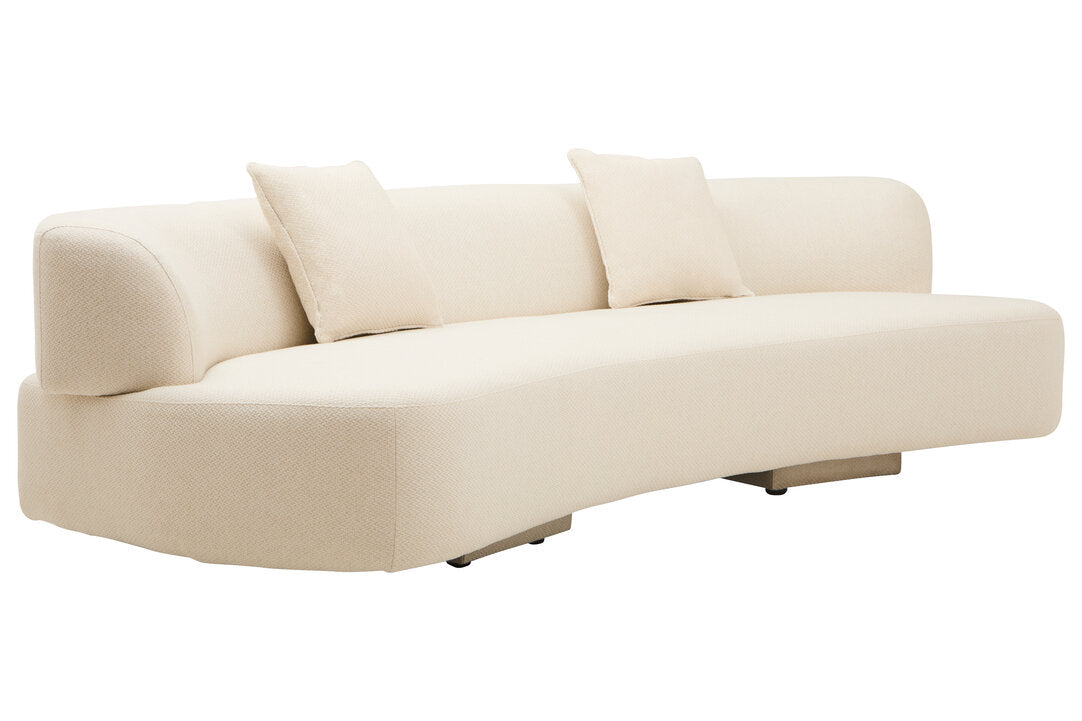 Como Cream Linen 3 Seater Sofa