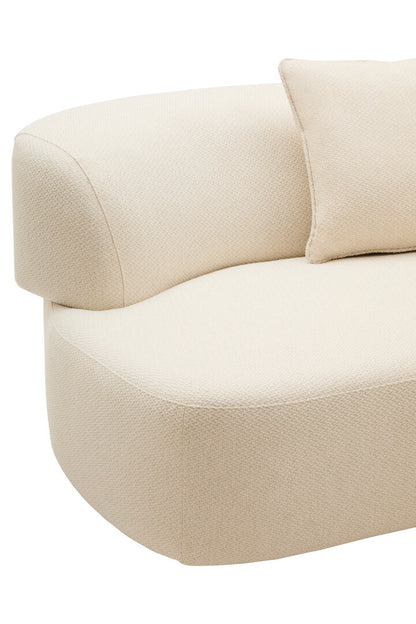 Como Cream Linen 3 Seater Sofa