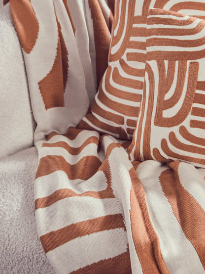 Zola Natural and Terracotta Cushion
