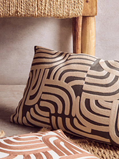 Zola Natural and Terracotta Cushion
