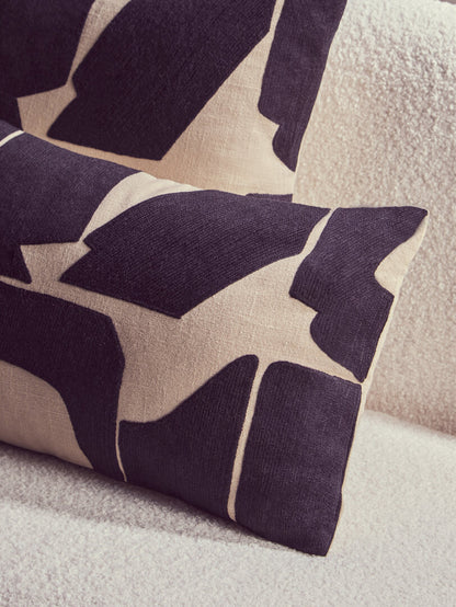 Zola Natural And Black Cushion