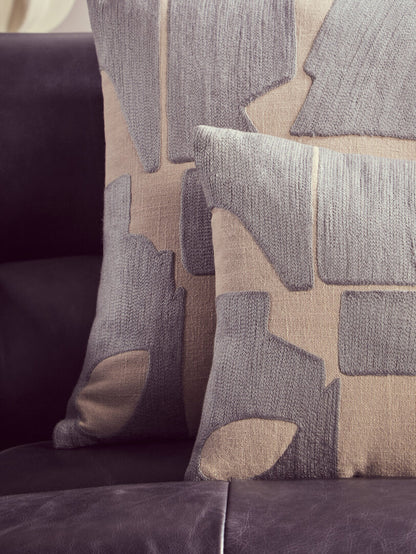 Zola Natural And Grey Cushion