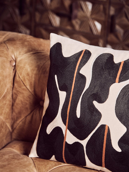 Zola Black And Beige Cushion