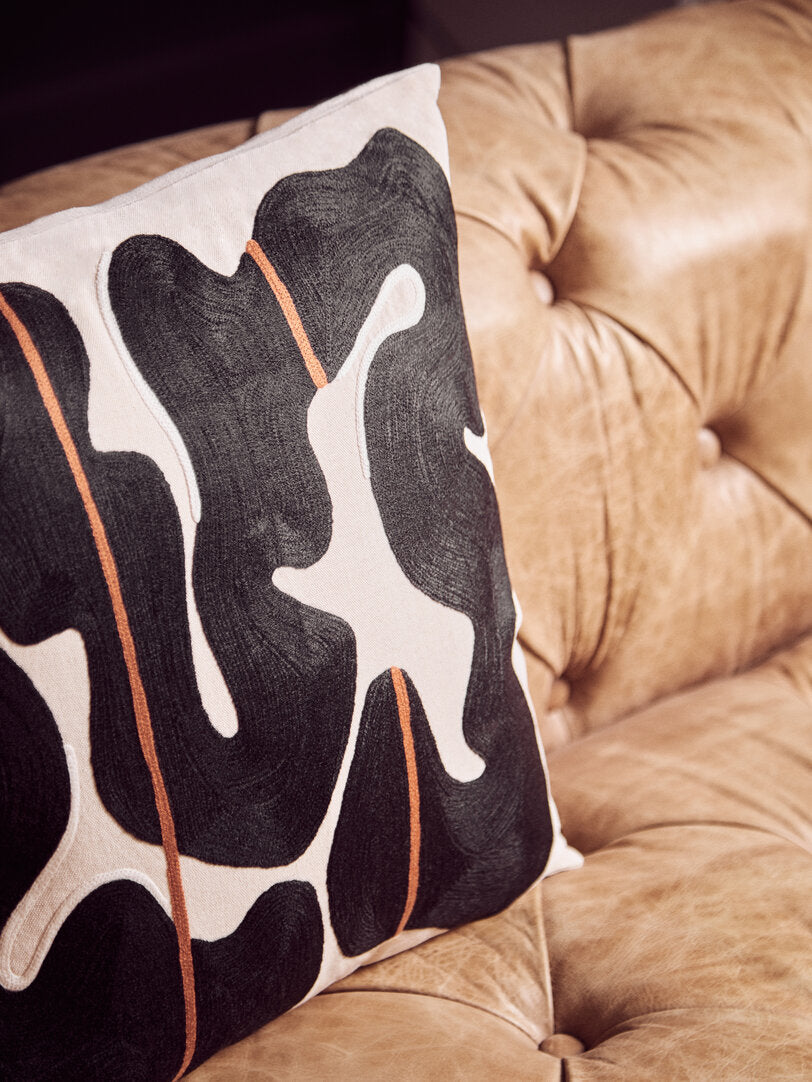 Zola Black And Beige Cushion