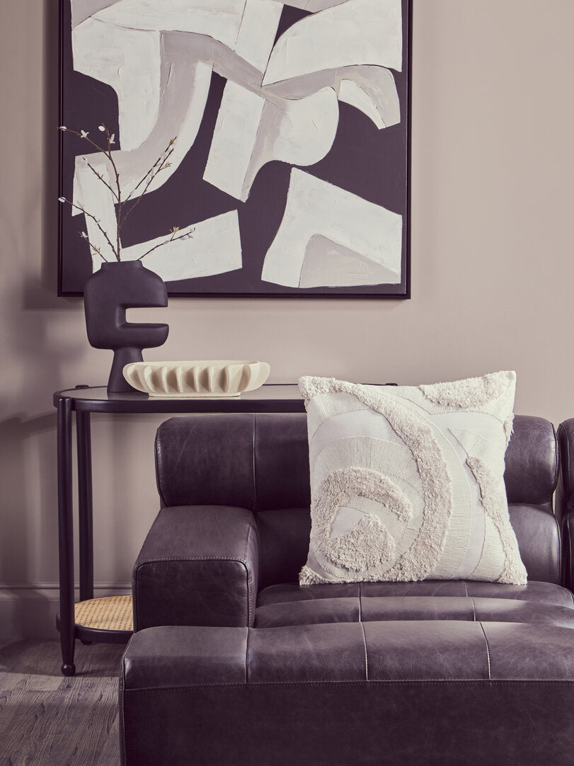 Zola Cream Textured Cushion