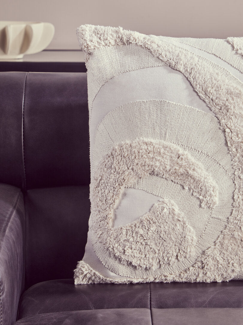 Zola Cream Textured Cushion