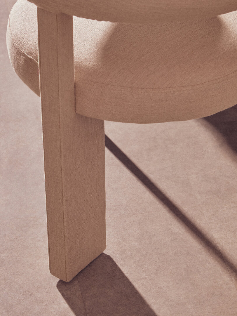 Sicily Cream Texture Linen Dining Chair with Black Metal Frame