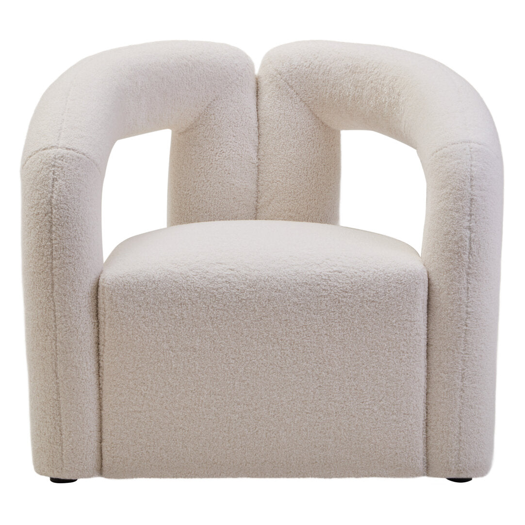 Bianca Ivory Boucle Statement Chair