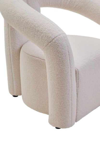 Bianca Ivory Boucle Statement Chair