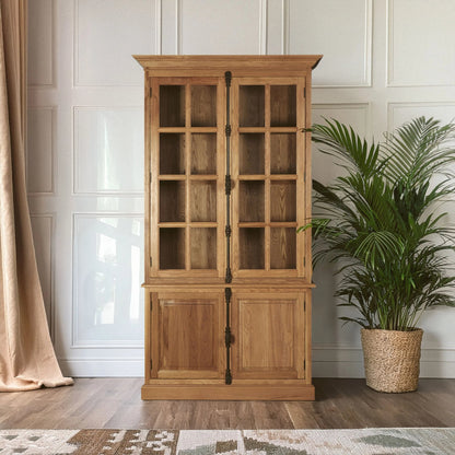 Bordeaux Natural Oak Wood Tall Cabinet